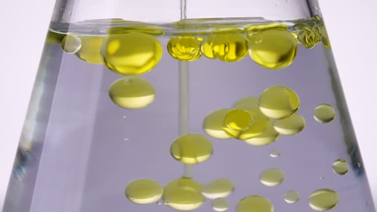 Oil and water separation illustrating water-soluble cannabinoid formulation